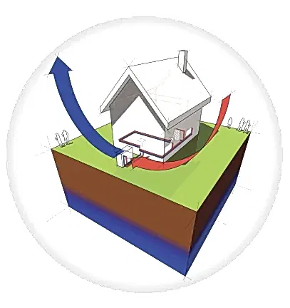 geothermal heating diagram